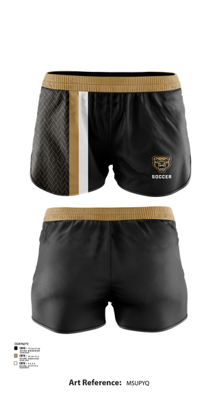 Womens Shorts, Golden Grizzlies Soccer, Women's Soccer, Teamtime, Team time, sublimation, custom sports apparel, team uniforms, spirit wear, spiritwear, sports uniforms, custom shirts, team store, custom team store, fundraiser sports, apparel fundraiser