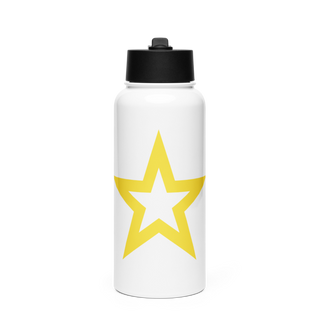 MHB Recruiting 37619164 Stainless Steel Water Bottle with a Straw Lid