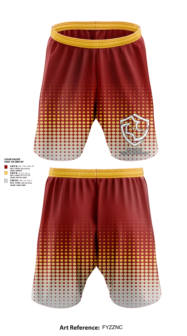 Athletic Shorts With Pockets, Iron Spikes Track and Field Club, Track & Field, Teamtime, Team time, sublimation, custom sports apparel, team uniforms, spirit wear, spiritwear, sports uniforms, custom shirts, team store, custom team store, fundraiser sports, apparel fundraiser