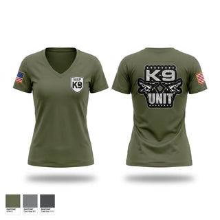 Womens Short Sleeve Vneck Shirt, State Patrol K9 Unit, Police, Teamtime, Team time, sublimation, custom sports apparel, team uniforms, spirit wear, spiritwear, sports uniforms, custom shirts, team store, custom team store, fundraiser sports, apparel fundraiser