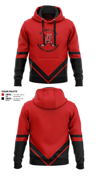Hoodie, Altoona Youth Hockey Association, Ice Hockey, Teamtime, Team time, sublimation, custom sports apparel, team uniforms, spirit wear, spiritwear, sports uniforms, custom shirts, team store, custom team store, fundraiser sports, apparel fundraiser