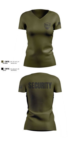 Womens Short Sleeve Vneck Shirt, Next Level Security LLC, , Teamtime, Team time, sublimation, custom sports apparel, team uniforms, spirit wear, spiritwear, sports uniforms, custom shirts, team store, custom team store, fundraiser sports, apparel fundraiser