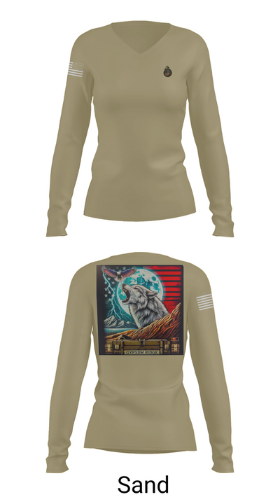 1st Combat Readiness Regiment 40922335 Women's Long Sleeve V-neck Shirt - 97