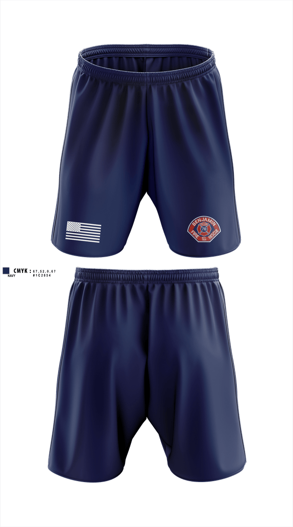 Athletic Shorts With Pockets, Benjamin Fire Department, Fire Department, Teamtime, Team time, sublimation, custom sports apparel, team uniforms, spirit wear, spiritwear, sports uniforms, custom shirts, team store, custom team store, fundraiser sports, apparel fundraiser