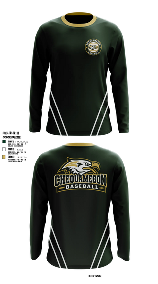 Long Sleeve Performance Shirt, Chequamegon Baseball, Baseball, Teamtime, Team time, sublimation, custom sports apparel, team uniforms, spirit wear, spiritwear, sports uniforms, custom shirts, team store, custom team store, fundraiser sports, apparel fundraiser