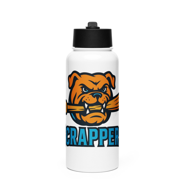 Scrappers Stainless Steel Water Bottle with a Straw Lid