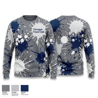 Crew Neck Sweatshirt, Farragut Track Club, Track & Field, Teamtime, Team time, sublimation, custom sports apparel, team uniforms, spirit wear, spiritwear, sports uniforms, custom shirts, team store, custom team store, fundraiser sports, apparel fundraiser