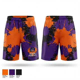 Athletic Shorts With Pockets, San City Rising Phoenix, Women's Basketball, Teamtime, Team time, sublimation, custom sports apparel, team uniforms, spirit wear, spiritwear, sports uniforms, custom shirts, team store, custom team store, fundraiser sports, apparel fundraiser