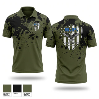Short Sleeve Performance Polo, High Profile Security, Police, Teamtime, Team time, sublimation, custom sports apparel, team uniforms, spirit wear, spiritwear, sports uniforms, custom shirts, team store, custom team store, fundraiser sports, apparel fundraiser