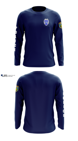 Long Sleeve Performance Shirt, team name, Police, Teamtime, Team time, sublimation, custom sports apparel, team uniforms, spirit wear, spiritwear, sports uniforms, custom shirts, team store, custom team store, fundraiser sports, apparel fundraiser