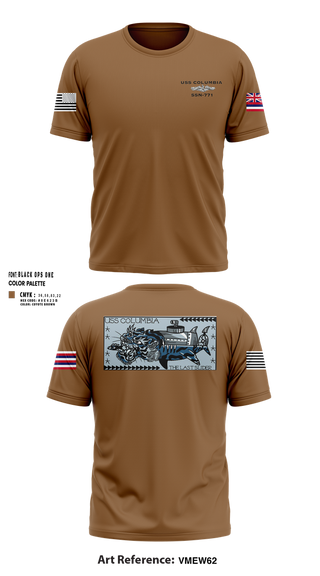 Short Sleeve Performance Shirt, USS Columbia, , Teamtime, Team time, sublimation, custom sports apparel, team uniforms, spirit wear, spiritwear, sports uniforms, custom shirts, team store, custom team store, fundraiser sports, apparel fundraiser