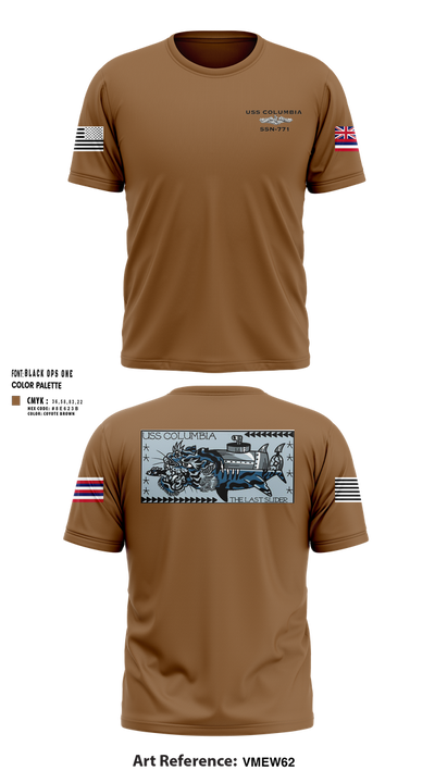 USS Columbia 84322120 Short Sleeve Performance Shirt - 59