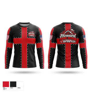 Long Sleeve Performance Shirt, Howard Home Repair, , Teamtime, Team time, sublimation, custom sports apparel, team uniforms, spirit wear, spiritwear, sports uniforms, custom shirts, team store, custom team store, fundraiser sports, apparel fundraiser