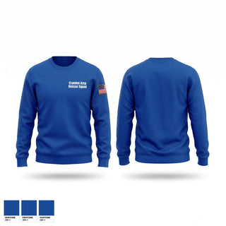 Crew Neck Sweatshirt, Crandon Area Rescue Squad, EMS/EMT, Teamtime, Team time, sublimation, custom sports apparel, team uniforms, spirit wear, spiritwear, sports uniforms, custom shirts, team store, custom team store, fundraiser sports, apparel fundraiser