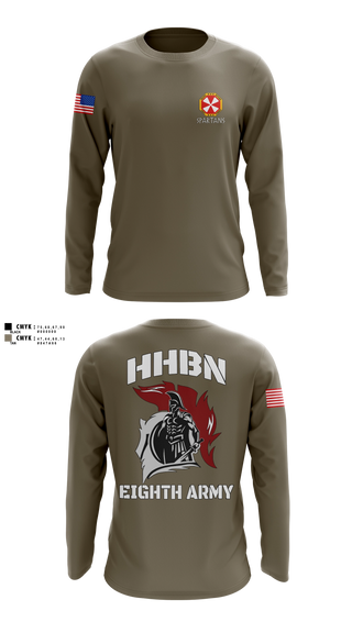 Long Sleeve Performance Shirt, 8A HHBN, Army, Teamtime, Team time, sublimation, custom sports apparel, team uniforms, spirit wear, spiritwear, sports uniforms, custom shirts, team store, custom team store, fundraiser sports, apparel fundraiser