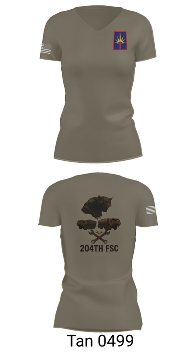 204thFSC 28842654 Women's Short Sleeve V-neck Shirt - 65