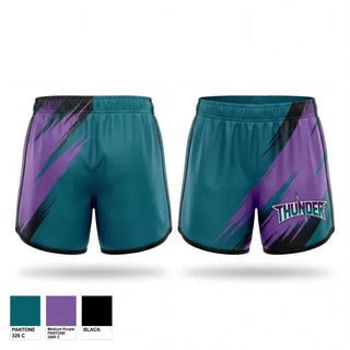 Womens Shorts, Hocking Valley Thunder, Softball, Teamtime, Team time, sublimation, custom sports apparel, team uniforms, spirit wear, spiritwear, sports uniforms, custom shirts, team store, custom team store, fundraiser sports, apparel fundraiser
