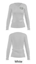 East Mills Junior High School Basketball 95253218 Women's Long Sleeve V-neck Shirt - 16