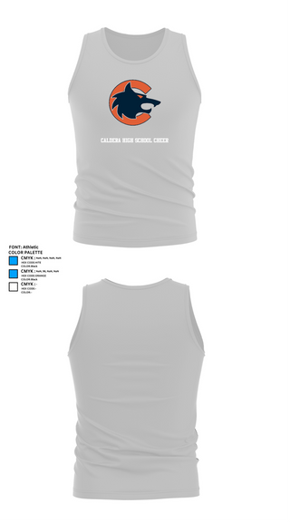 Tank Top, Caldera High School Cheer, Cheer, Teamtime, Team time, sublimation, custom sports apparel, team uniforms, spirit wear, spiritwear, sports uniforms, custom shirts, team store, custom team store, fundraiser sports, apparel fundraiser