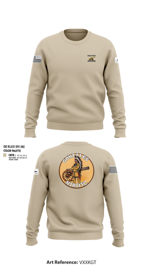 Crew Neck Sweatshirt, NJROTC Apache Company, , Teamtime, Team time, sublimation, custom sports apparel, team uniforms, spirit wear, spiritwear, sports uniforms, custom shirts, team store, custom team store, fundraiser sports, apparel fundraiser