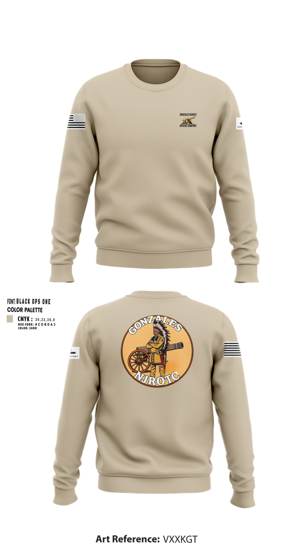 Crew Neck Sweatshirt, NJROTC Apache Company, , Teamtime, Team time, sublimation, custom sports apparel, team uniforms, spirit wear, spiritwear, sports uniforms, custom shirts, team store, custom team store, fundraiser sports, apparel fundraiser