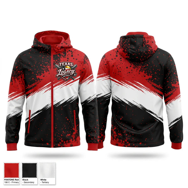 Windbreaker, Texas legacy, Softball, Teamtime, Team time, sublimation, custom sports apparel, team uniforms, spirit wear, spiritwear, sports uniforms, custom shirts, team store, custom team store, fundraiser sports, apparel fundraiser