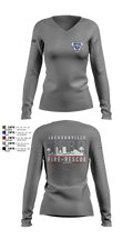 JFRD Critical Care Team 81495664 Women's Long Sleeve V-neck Shirt - 4