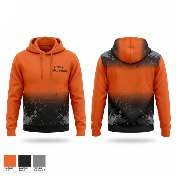 Hoodie, Fisher Bunnies, Cross Country, Teamtime, Team time, sublimation, custom sports apparel, team uniforms, spirit wear, spiritwear, sports uniforms, custom shirts, team store, custom team store, fundraiser sports, apparel fundraiser