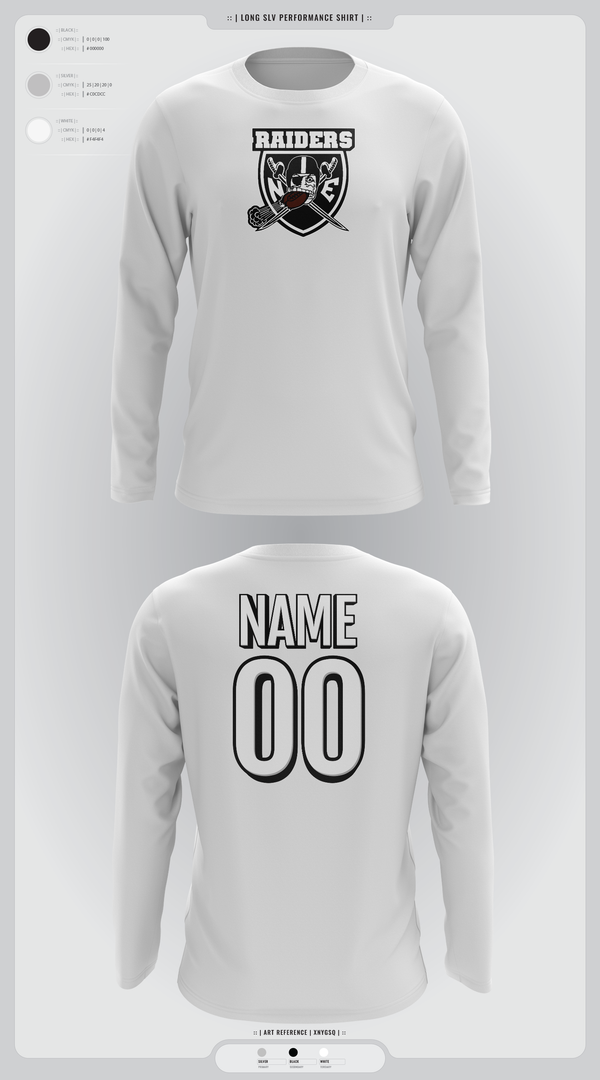 Long Sleeve Performance Shirt, NE Raiders, , Teamtime, Team time, sublimation, custom sports apparel, team uniforms, spirit wear, spiritwear, sports uniforms, custom shirts, team store, custom team store, fundraiser sports, apparel fundraiser