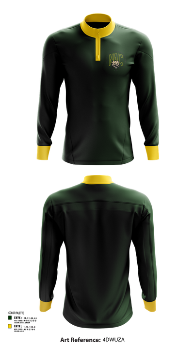 Northern Adirondack Central Middle School Soccer 55495373 Quarter Zip Jacket - 134