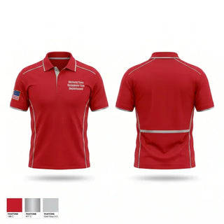 Short Sleeve Performance Polo, Hickory Tree Volunteer Fire Department, Fire Department, Teamtime, Team time, sublimation, custom sports apparel, team uniforms, spirit wear, spiritwear, sports uniforms, custom shirts, team store, custom team store, fundraiser sports, apparel fundraiser