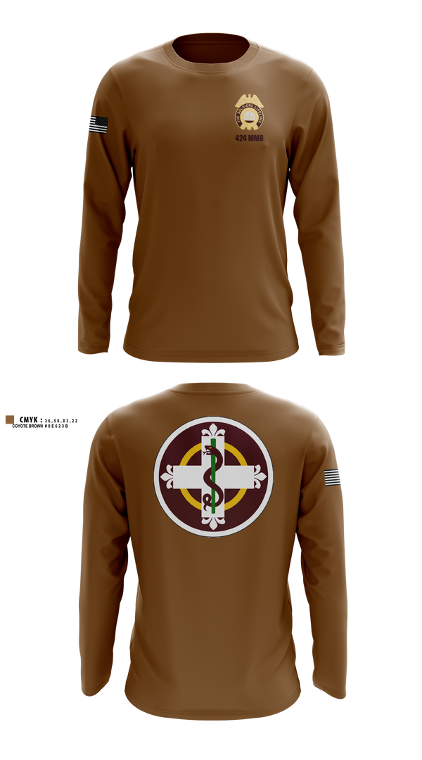 Long Sleeve Performance Shirt, 424th MMB, Army, Teamtime, Team time, sublimation, custom sports apparel, team uniforms, spirit wear, spiritwear, sports uniforms, custom shirts, team store, custom team store, fundraiser sports, apparel fundraiser