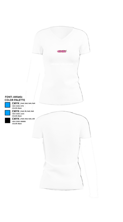 Anderson Floor Covering 8318622 Women's Short Sleeve V-neck Shirt - 18