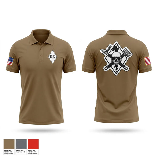 Short Sleeve Performance Polo, 3rd Platoon Cco 2-37 AR, Army, Teamtime, Team time, sublimation, custom sports apparel, team uniforms, spirit wear, spiritwear, sports uniforms, custom shirts, team store, custom team store, fundraiser sports, apparel fundraiser