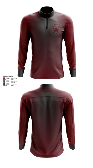 Quarter Zip Jacket, Clark Middle School, Men's Basketball, Teamtime, Team time, sublimation, custom sports apparel, team uniforms, spirit wear, spiritwear, sports uniforms, custom shirts, team store, custom team store, fundraiser sports, apparel fundraiser