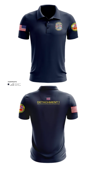Short Sleeve Performance Polo, Detachment 1 SERO, National Guard, Teamtime, Team time, sublimation, custom sports apparel, team uniforms, spirit wear, spiritwear, sports uniforms, custom shirts, team store, custom team store, fundraiser sports, apparel fundraiser