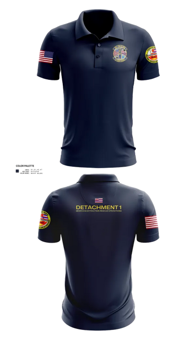Detachment 1 SERO Short Sleeve Performance Polo - 21