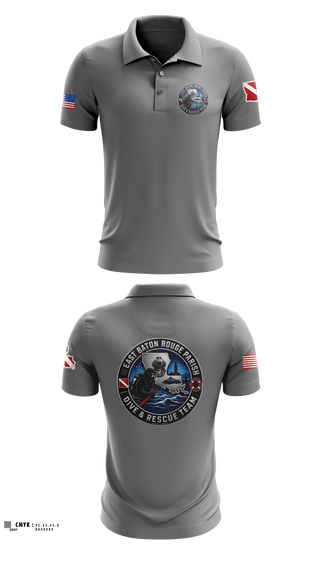 Short Sleeve Performance Polo, East Baton Rouge Parish Dive & Rescue Team, Fire Department, Teamtime, Team time, sublimation, custom sports apparel, team uniforms, spirit wear, spiritwear, sports uniforms, custom shirts, team store, custom team store, fundraiser sports, apparel fundraiser