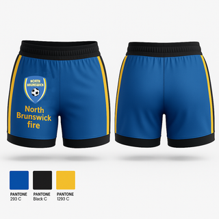 Womens Shorts, North Brunswick fire, Men's Soccer, Teamtime, Team time, sublimation, custom sports apparel, team uniforms, spirit wear, spiritwear, sports uniforms, custom shirts, team store, custom team store, fundraiser sports, apparel fundraiser