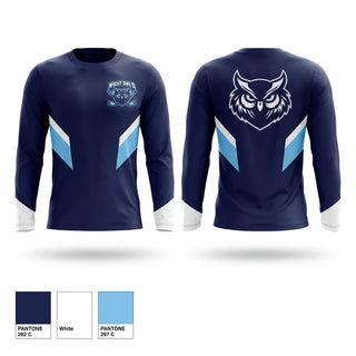 Long Sleeve Performance Shirt, Night Owls, Ice Hockey, Teamtime, Team time, sublimation, custom sports apparel, team uniforms, spirit wear, spiritwear, sports uniforms, custom shirts, team store, custom team store, fundraiser sports, apparel fundraiser
