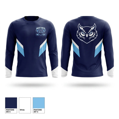 Night Owls Long Sleeve Performance Shirt 1