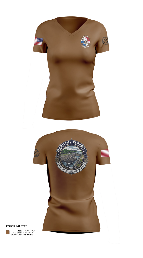 Womens Short Sleeve Vneck Shirt, MSRON TWO, Navy, Teamtime, Team time, sublimation, custom sports apparel, team uniforms, spirit wear, spiritwear, sports uniforms, custom shirts, team store, custom team store, fundraiser sports, apparel fundraiser