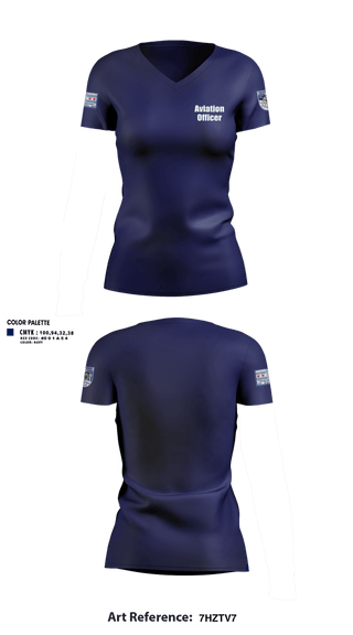 Womens Short Sleeve Vneck Shirt, Aviation officer, Police, Teamtime, Team time, sublimation, custom sports apparel, team uniforms, spirit wear, spiritwear, sports uniforms, custom shirts, team store, custom team store, fundraiser sports, apparel fundraiser