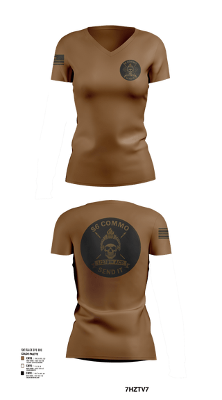Womens Short Sleeve Vneck Shirt, 1/278th ACR, , Teamtime, Team time, sublimation, custom sports apparel, team uniforms, spirit wear, spiritwear, sports uniforms, custom shirts, team store, custom team store, fundraiser sports, apparel fundraiser