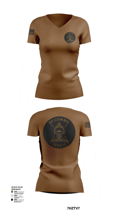 1/278th ACR 18022792 Women's Short Sleeve V-neck Shirt - 101