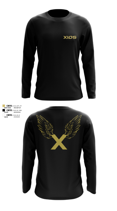 XIOS Strength & Conditioning 79697954 Long Sleeve Performance Shirt 101