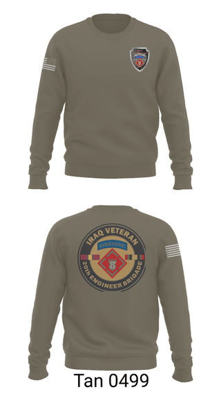 Crew Neck Sweatshirt, 20th Airborne Engineer, Army, Teamtime, Team time, sublimation, custom sports apparel, team uniforms, spirit wear, spiritwear, sports uniforms, custom shirts, team store, custom team store, fundraiser sports, apparel fundraiser