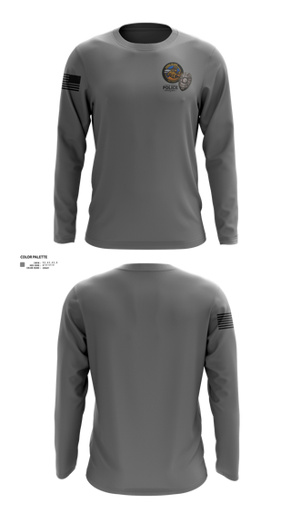 Long Sleeve Performance Shirt, Hahira Police Department, Police, Teamtime, Team time, sublimation, custom sports apparel, team uniforms, spirit wear, spiritwear, sports uniforms, custom shirts, team store, custom team store, fundraiser sports, apparel fundraiser