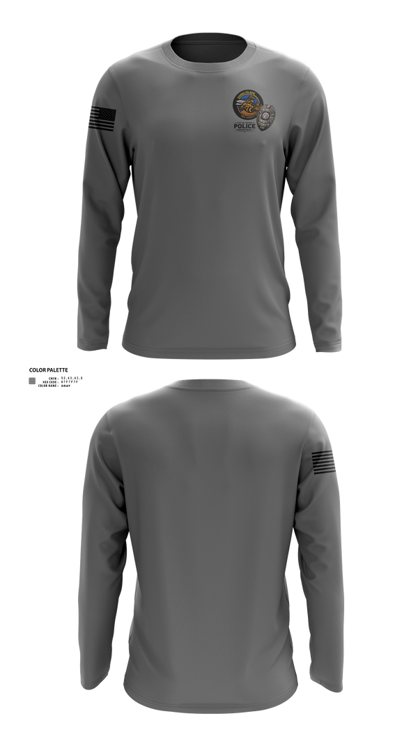 Long Sleeve Performance Shirt, Hahira Police Department, Police, Teamtime, Team time, sublimation, custom sports apparel, team uniforms, spirit wear, spiritwear, sports uniforms, custom shirts, team store, custom team store, fundraiser sports, apparel fundraiser