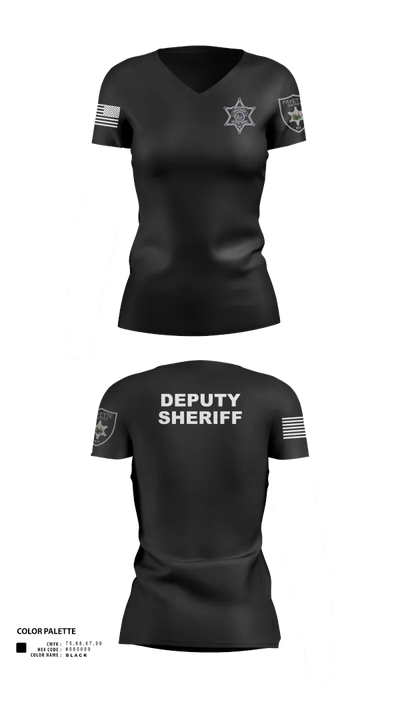Fayette County Sheriff WV 38752837 Women's Short Sleeve V-neck Shirt - 231